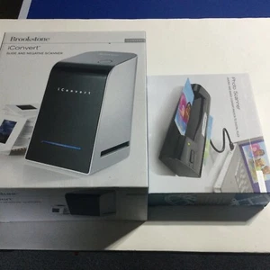 Brookstone iConvert Slide & Negative Scanner And Photo Scanner New In Box - Picture 1 of 5