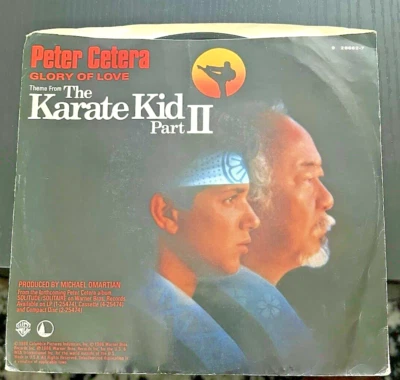 Peter Cetera 1986 The Karate Kid Part II Vinyl 45 Record with Sleeve EX/VG+ - Image 1 of 4
