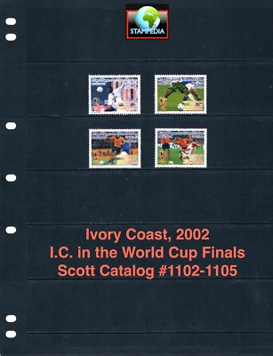 Valor Scott de $10,00 - Costa de Marfil 2002 hace Copa Mundial CV MNH NH UMM Foto 1 de 4