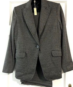 Max Studio Women's Blazer Pants Houndstooth Suit Size S NEW $298.00 - Picture 1 of 11