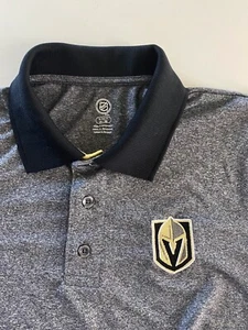 NHL Vegas Golden Knights Poly POLO SHIRT Small S - Picture 1 of 3