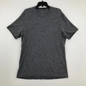 Lululemon Shirt Herren Große L Grau Schwarz Kurzarm Crew Tee Active Freizeit Männer - Bild 1 von 11