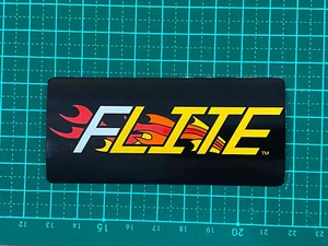 old school bmx decals stickers flite flame decal printed on white - Bild 1 von 1