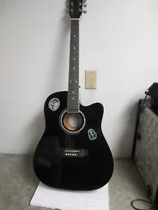 ASHTHORPE Cutaway Thinline Acoustic-Electric Guitar C85 with Gig Bag & EQ - Picture 1 of 12