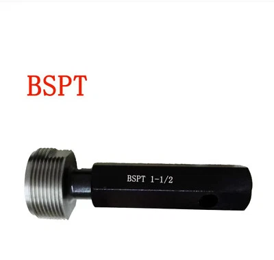 BSPT 1/16" 1/8" 1/4" 3/8" 1/2" 3/4" 1" ~ 2" Taper Pipe Plug Thread Gage Gauge - Image 1 of 4