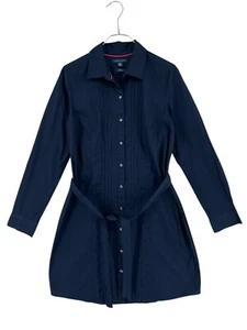 Camicia Abito A Maniche Lunghe Con Collo Tommy Hilfiger Donna Taglia M - Foto 1 di 9