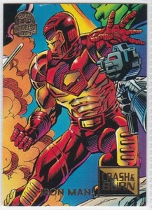 N) 1994 Marvel Universe Comics Card Crash & Burn Iron Man #80 - Picture 1 of 2