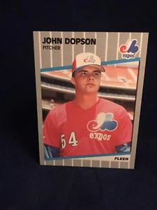 1989 Fleer #373 John Dopson RC Montreal Expos - Picture 1 of 3