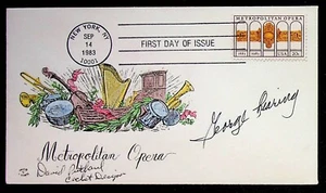George Shearing Original Autógrafo Firmado 1983 Cubierta Jazz Metropolitan Opera - Imagen 1 de 2