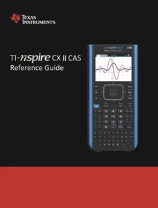 Texas Instruments Ti nspire CX CAS / CX CAS II calculator reference manual - Picture 1 of 2