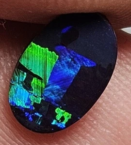 Pulido Boulder Ópalo Azul Verde Flash Winton 0,95 quilates Lapidario Australiano - Imagen 1 de 16