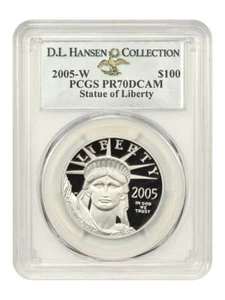 2005-W Platinum Eagle $100 PCGS Proof 70 DCAM ex: D.L. Hansen - Picture 1 of 4