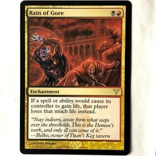 Rain of Gore - MTG - Dissension *Rakdos* Enchantment  Rare - NM