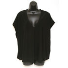 Zara Black Sweater Vest Tank Top Size 16 EUR 44 Oversized Sport Urban V Neck Y2K