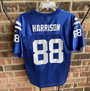 NFL Indianapolis Colts Marvin Harrison 88 Blue Jersey Youth Large 14 16