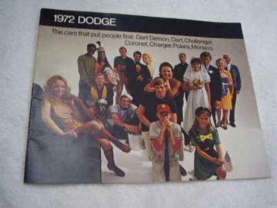 Dodge Folleto Challenger 1972 cargador demonio dardo otros franqueo gratuito Foto 1 de 4