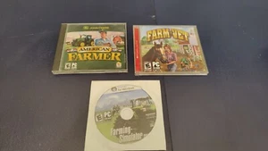 3 PC Game Bundle - Farming Simulator 2011 (PC, 2011) + American Farmer+Farm Vet - Picture 1 of 2