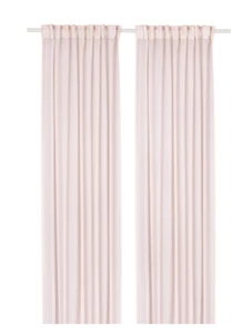 IKEA STENFRO Sheer Curtains, 1 Pair,  With Heading Tape Pink145x300 cm, 57x118" - Picture 1 of 10