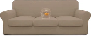 100% Dual Waterproof Stretch Soft Couch Cover for Dogs, Sofa Slipcover for 3 Sep - Picture 1 of 7