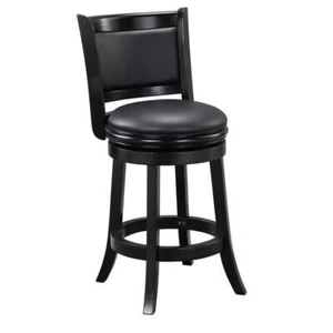 Boraam Augusta Counter Height Swivel Counter Stool in Black - Picture 1 of 9