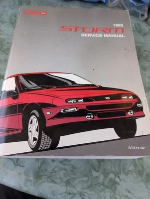 Geo Storm 1992 manual de servicio de fábrica ST371-92 Foto 1 de 4