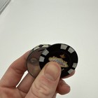 Vintage Black Casino Poker Chips Refillable Butane Cigarette Lighter Las Vegas