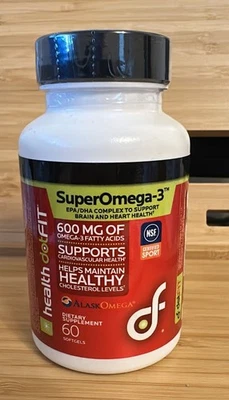 DotFit Super Omega 3 Fish Oil EPA DHA Cardiovascular Brain Vision 60pcs - Imagem 1 de 3