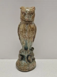 Salzglasur Steinzeug Keramik 9" Eule Skulptur gemarkt #167 Martin Brothers Stil - Bild 1 von 5