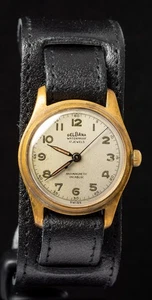 Delbana Military Herren Handaufzug Vintage Swiss Uhr -- funktioniert - Bild 1 von 14