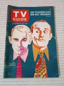 TV Guide UT ID Feb 10 1968 Peanuts Peter Robbins Dick Tom Smothers Robert Hooks - Picture 1 of 11