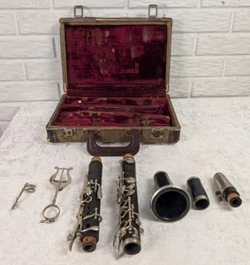 Vintage Silvertone USA Clarinet w/ Case & Lyres — Repair / Restoration - Picture 1 of 18