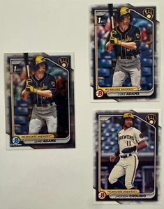Luke Adams 1st Bowman Chrome Lot (3 Cards) - Picture 1 of 2