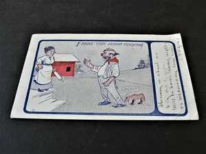 I Miss the Home Cooking -Ben Franklin Un Centavo - Postal de cómic con matasellos de 1906. - Imagen 1 de 2