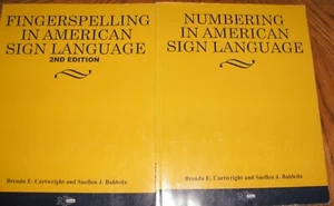 2 PB Books - Fingerspelling + Numbering, in  American Sign Language - Picture 1 of 4