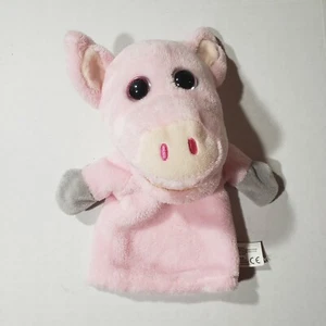 2016 Kellytoy peluche marioneta de mano cerdo rosa animal de granja juguete 11" - Imagen 1 de 8