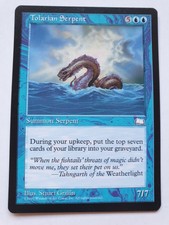 Magic The Gathering Tolarian Serpent - Weatherlight - Rare