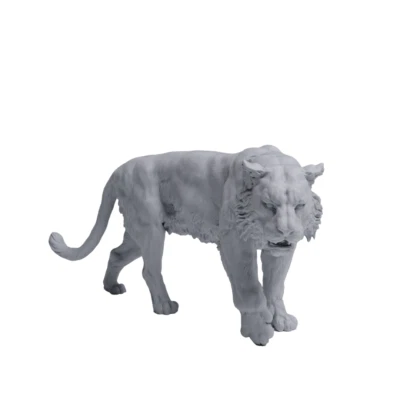 Sumatran Tiger 1:10 to 1:136 scale miniature figurine by Animal Den Miniatures