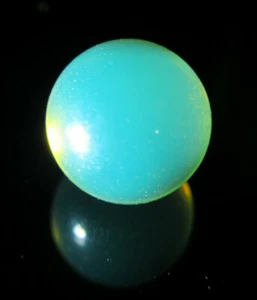 Dominican Blue Amber Bead Natural Authentic Sphere Gemstone 8.2 mm(0.3g) # AB87 - Picture 1 of 12