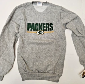 Green Bay Packers NFL Majestic Gray Sweatshirt Small - Picture 1 of 2