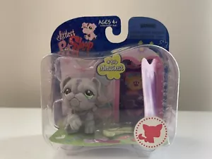 LPS ~ Animali da collezione: scena di gioco ~ Bulldog grigio #916 ~ Messiest ~ Nuovo con scatola - Foto 1 di 6