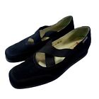 Chaussures à coin noir Mephisto Gazelle Air-Relax cuir véritable daim US 9 EU 40