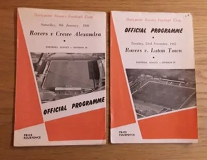 Doncaster Rovers 1965/66 Div 4 Selection of Home League Programmes from menu - Picture 1 of 3