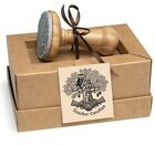 Book Library Stamp Personalized Owl Wise Bird Oak Tree, Elegant Gift Special Box