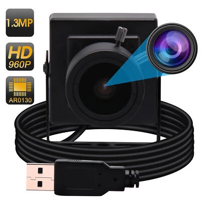 ELP 1.3 Megapixel USB2.0 Webcam w/ 2.8-12mm varifocal lens 960P USB Camera F ATM - Image 1 of 4