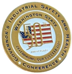 Washington Governor's Industrial Safety & Health Conference 50th Anniversary Pin - Bild 1 von 2