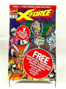 MARVEL COMICS X-FORCE #1 1991 1st ISSUE COLLECTORS ITEM WITH TRADING CARD - NEW