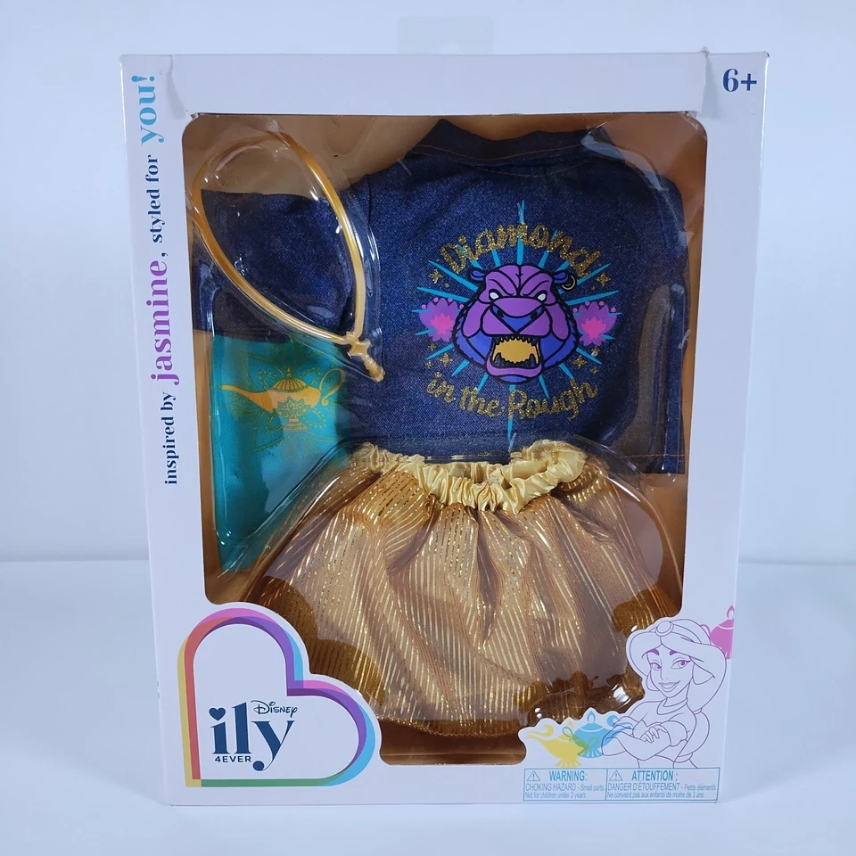 Disney Princess Outfit ILY 4 Ever for 18" Doll Inspired by Jasmine