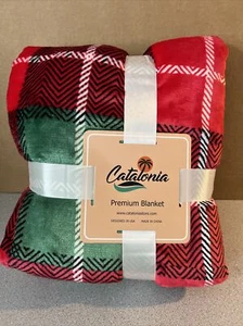 NEW Catalonia Premium Blanket/Sherpa Throw Size Not Listed - Picture 1 of 4