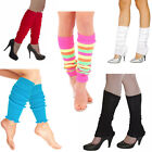 Ladies Girls Teen 80's Dance Plain Ribbed Leg Warmers Legwarmer Tutu FAST SERVCE