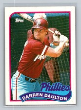 1989 Topps #187 Darren Daulton Philadelphia Phillies Baseball Card